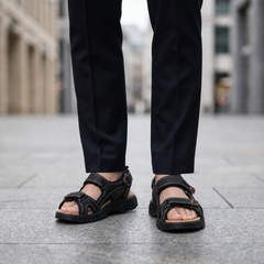 Santa Margherita Adjustable Sport Sandals in Black