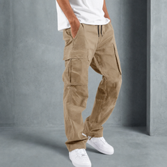 Alberobello Relaxed Fit Cargo Pants in Khaki