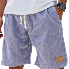 Men's Linen Shorts | Relaxed Fit Drawstring Denim