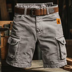 Men's Cargo Shorts | Denim Cargo Pockets Belt