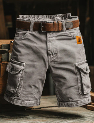 Men's Cargo Shorts | Denim Cargo Pockets Belt