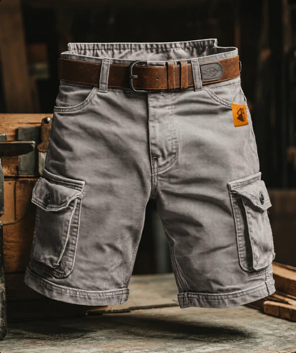 Men's Cargo Shorts | Denim Cargo Pockets Belt