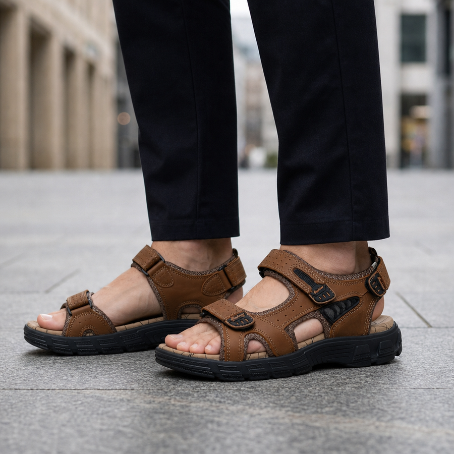 Santa Margherita Adjustable Sport Sandals in Brown