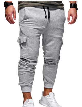 Men's Cargo Pants | Cargo Pockets Drawstring Jogger Cuffed