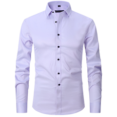 Men's Worker Shirt | Spread Collar Long Sleeve Button Closure