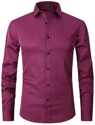 Men's Worker Shirt | Spread Collar Long Sleeve Button Closure