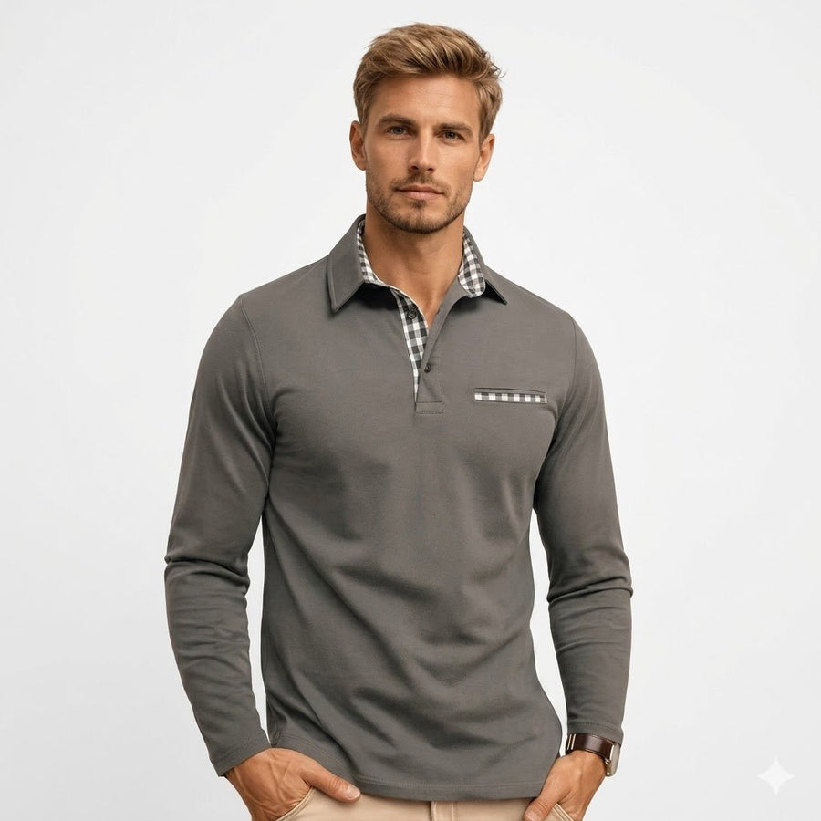 Men's Corporate Polo Shirt | Long Sleeve Collared Polo