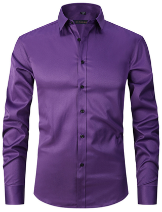 Men's Worker Shirt | Spread Collar Long Sleeve Button Closure