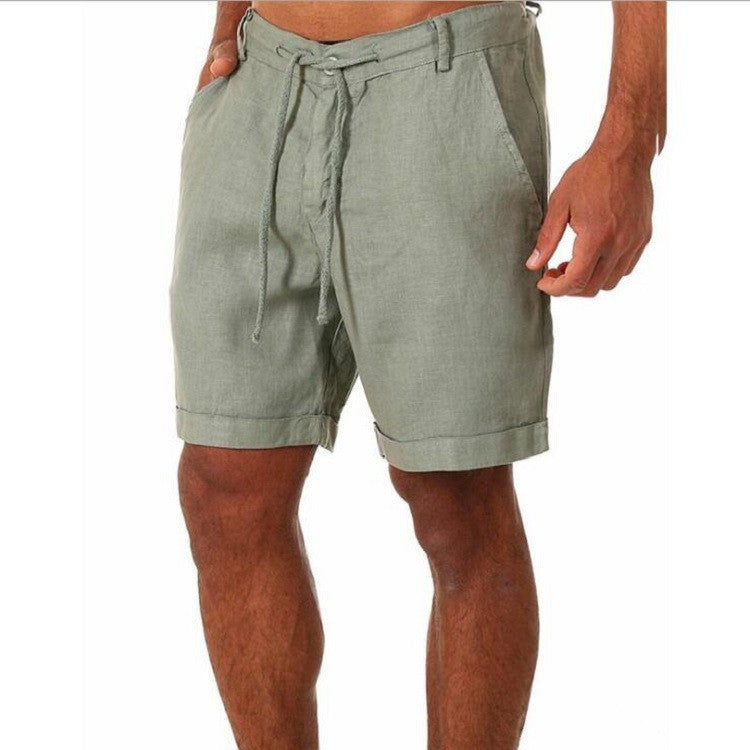 Men's Tailored Shorts | Relaxed Fit Linen Drawstring
