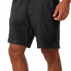 Men's Tailored Shorts | Relaxed Fit Linen Drawstring