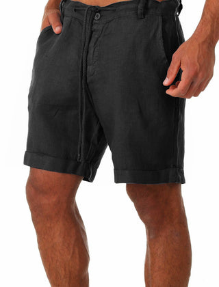 Men's Tailored Shorts | Relaxed Fit Linen Drawstring