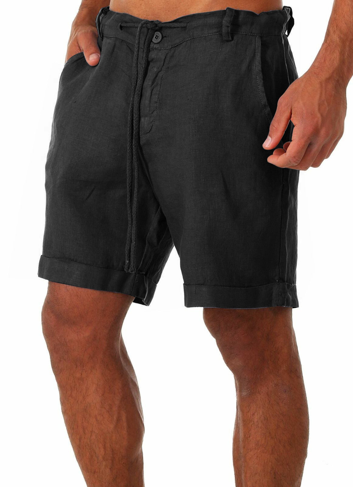 Men's Tailored Shorts | Relaxed Fit Linen Drawstring