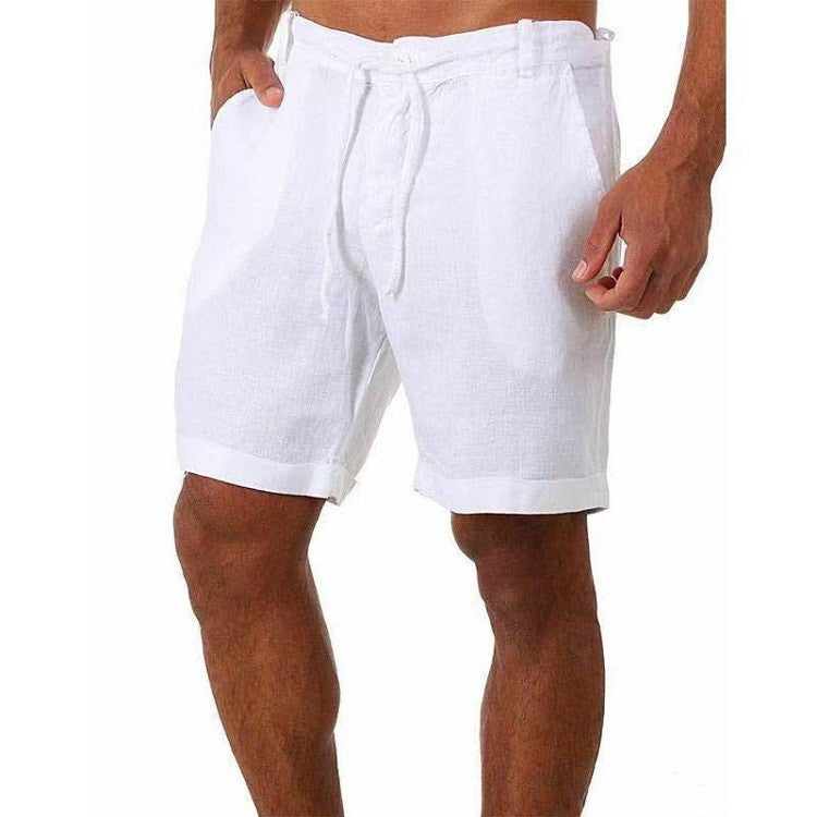 Men's Tailored Shorts | Relaxed Fit Linen Drawstring