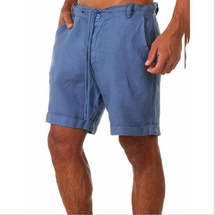 Men's Tailored Shorts | Relaxed Fit Linen Drawstring