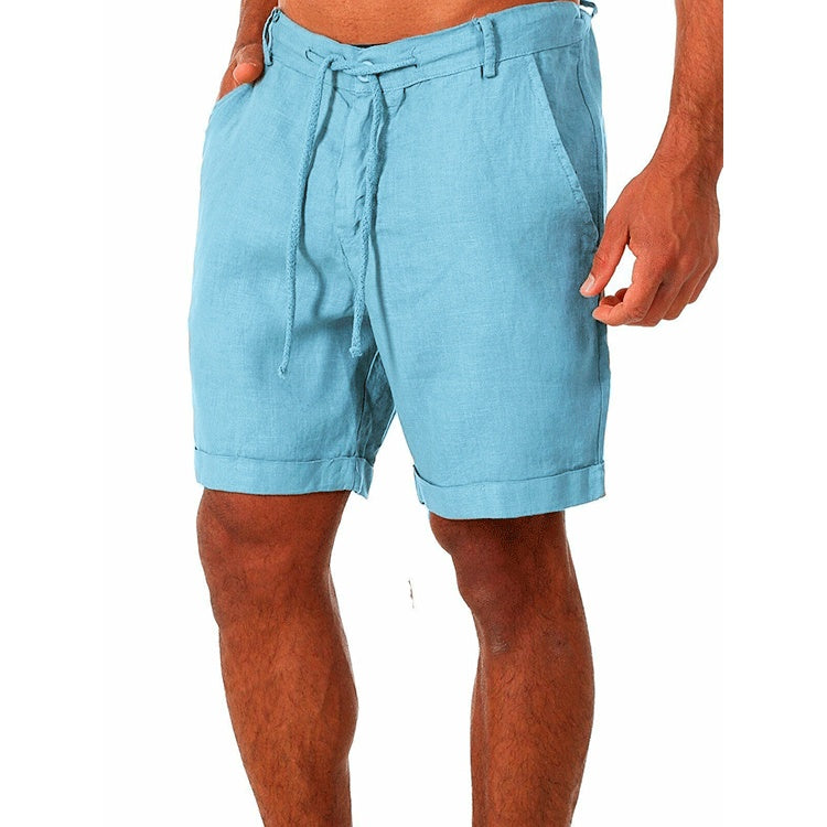 Men's Tailored Shorts | Relaxed Fit Linen Drawstring