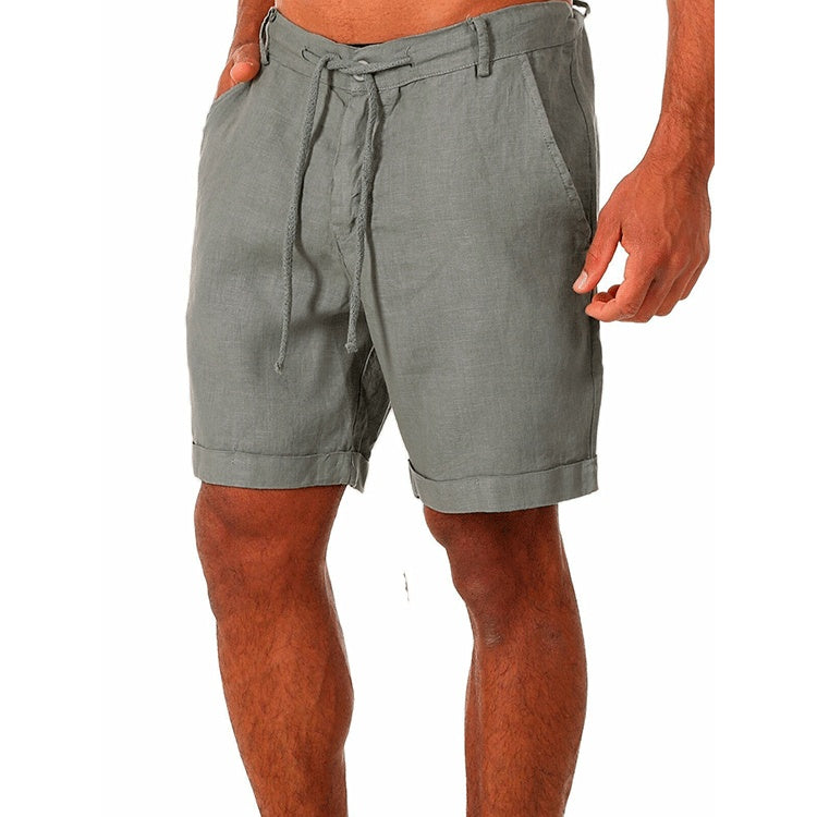 Men's Tailored Shorts | Relaxed Fit Linen Drawstring