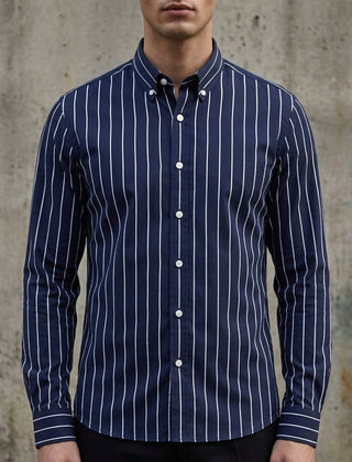 Midnight Navy & White Stripe