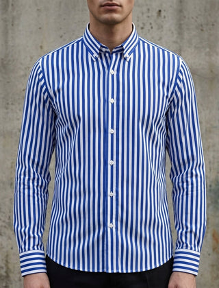 Royal Blue & White Stripe