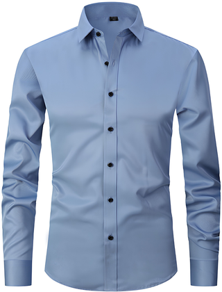 Men's Worker Shirt | Spread Collar Long Sleeve Button Closure