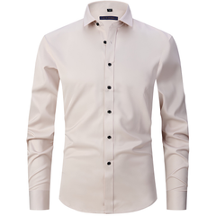 Men's Worker Shirt | Spread Collar Long Sleeve Button Closure