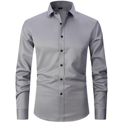 Men's Worker Shirt | Spread Collar Long Sleeve Button Closure