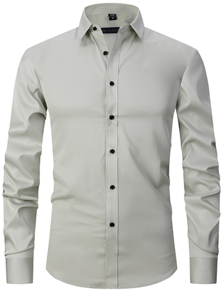 Men's Worker Shirt | Spread Collar Long Sleeve Button Closure