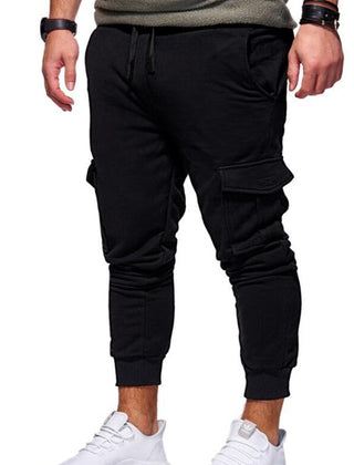 Men's Cargo Pants | Cargo Pockets Drawstring Jogger Cuffed