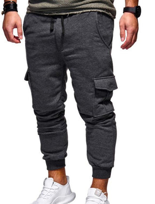 Men's Cargo Pants | Cargo Pockets Drawstring Jogger Cuffed