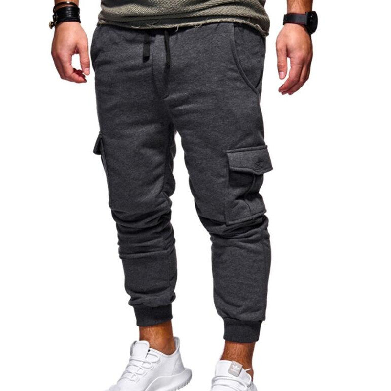 Men's Cargo Pants | Cargo Pockets Drawstring Jogger Cuffed