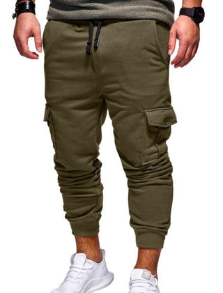Men's Cargo Pants | Cargo Pockets Drawstring Jogger Cuffed