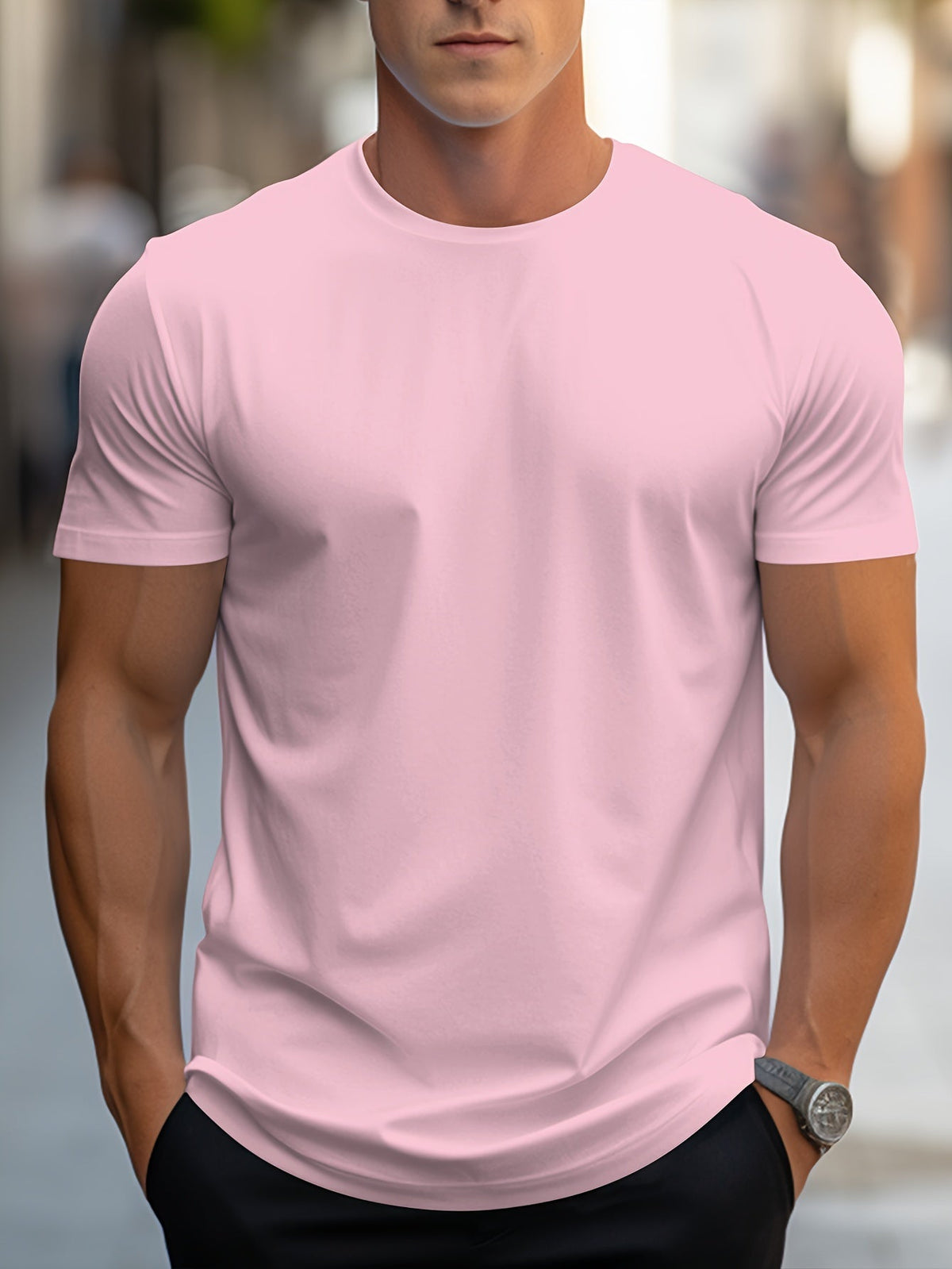 Men's T Shirt | Crew Neck Short Sleeve Knit