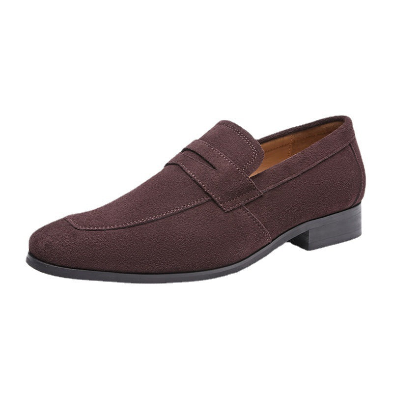 Men's Penny Loafers With Penny | Suede Round Toe Slip On