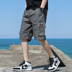 Men's Shorts | Cargo Pockets Elastic Waist Short Length