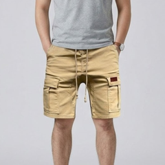 Men's Linen Shorts | Cargo Pockets Drawstring Relaxed Fit