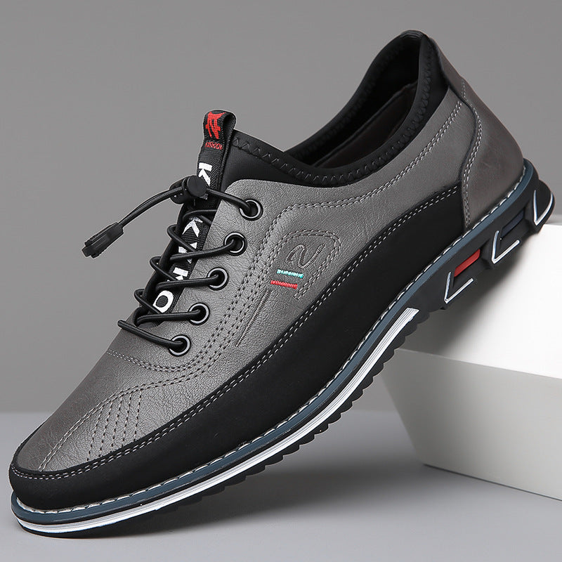 Men's Casual Shoe | Lace-Up Leather Round Toe