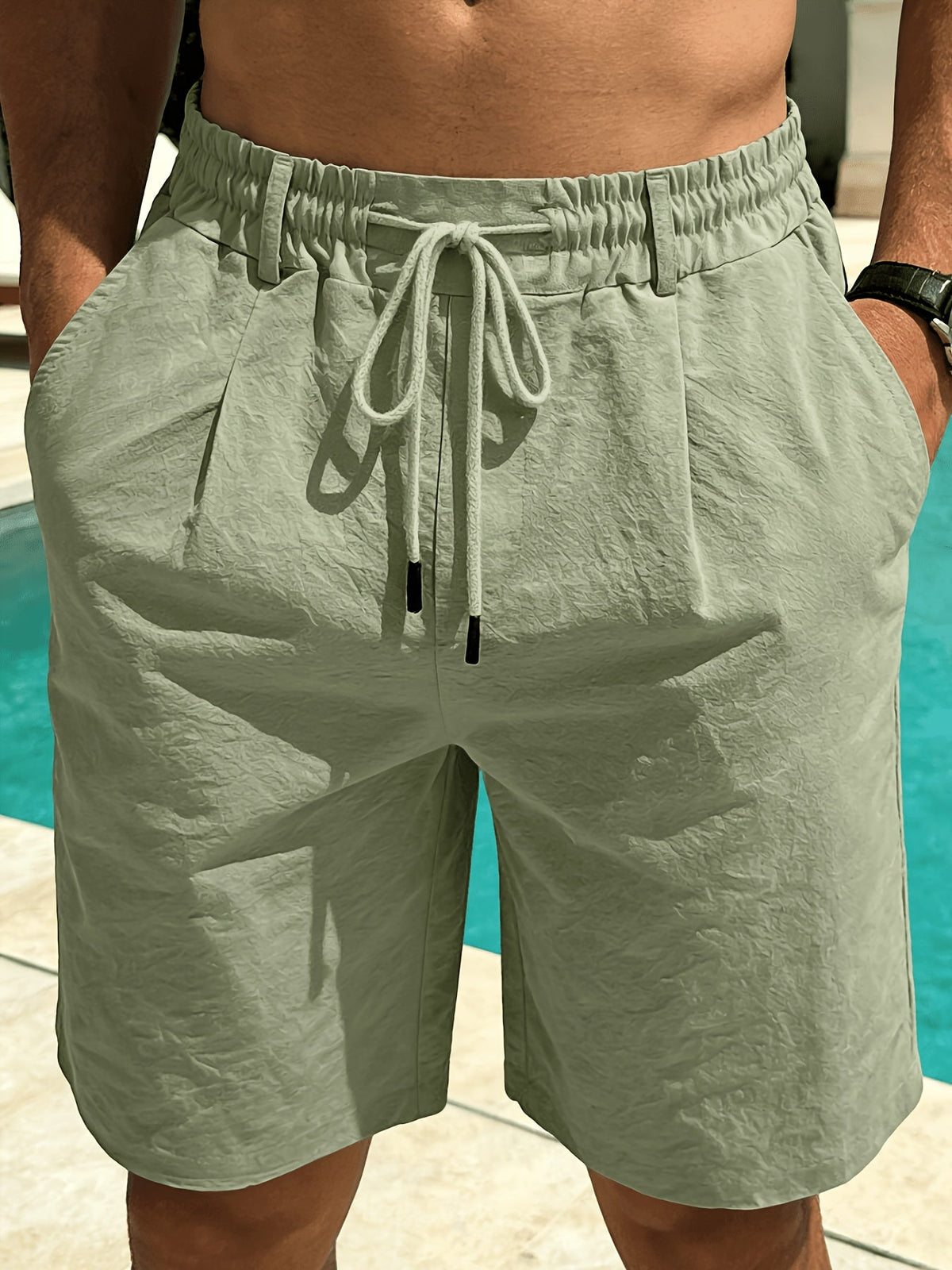 Men's Board Shorts | Relaxed Fit Drawstring Closure Side Pockets