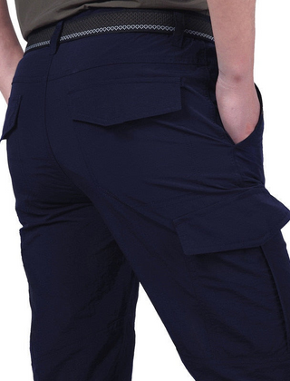 Men's High Waisted Pants | Relaxed Fit Cargo Pockets Cotton