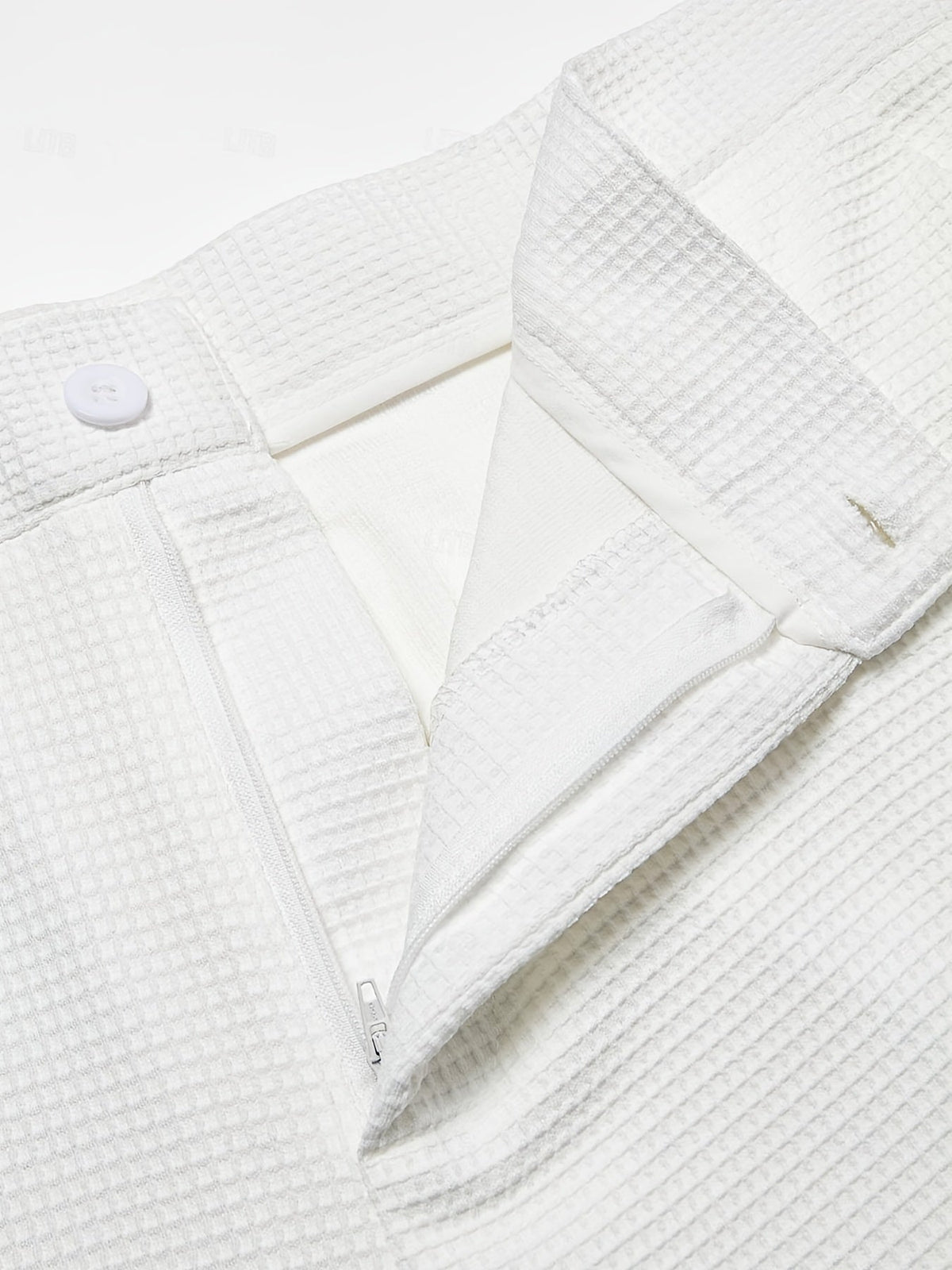 Men's Dress Pants | Waffle Knit Pleated Tapered