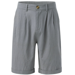 Men's Chino | Pleated Tailored Regular Fit Rolled Hem
