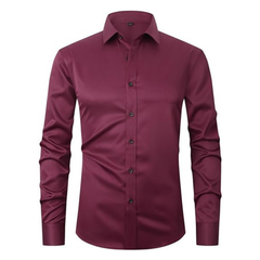 Men's Worker Shirt | Spread Collar Long Sleeve Button Closure