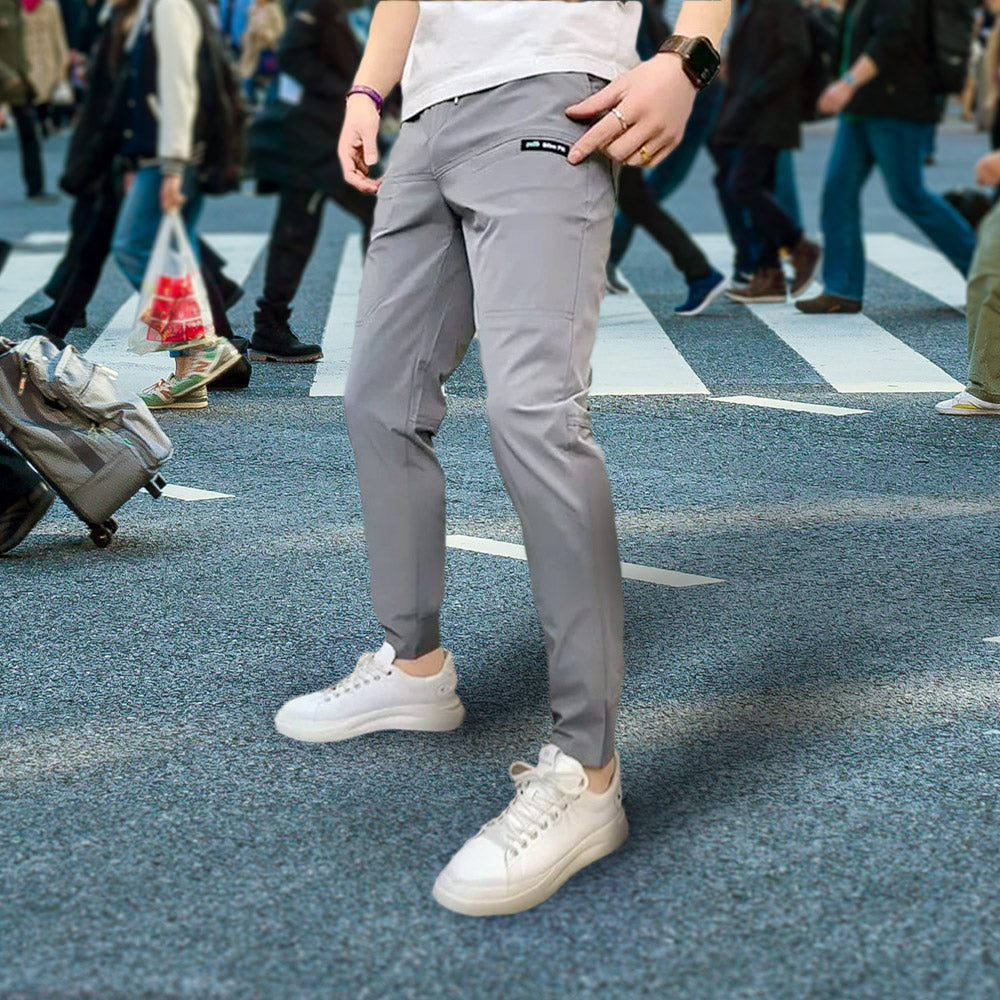 Men's Cargo Pants | Tapered Ankle Stretch Fit Multiple Pockets