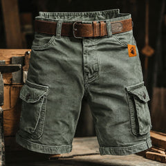 Men's Cargo Shorts | Denim Cargo Pockets Belt