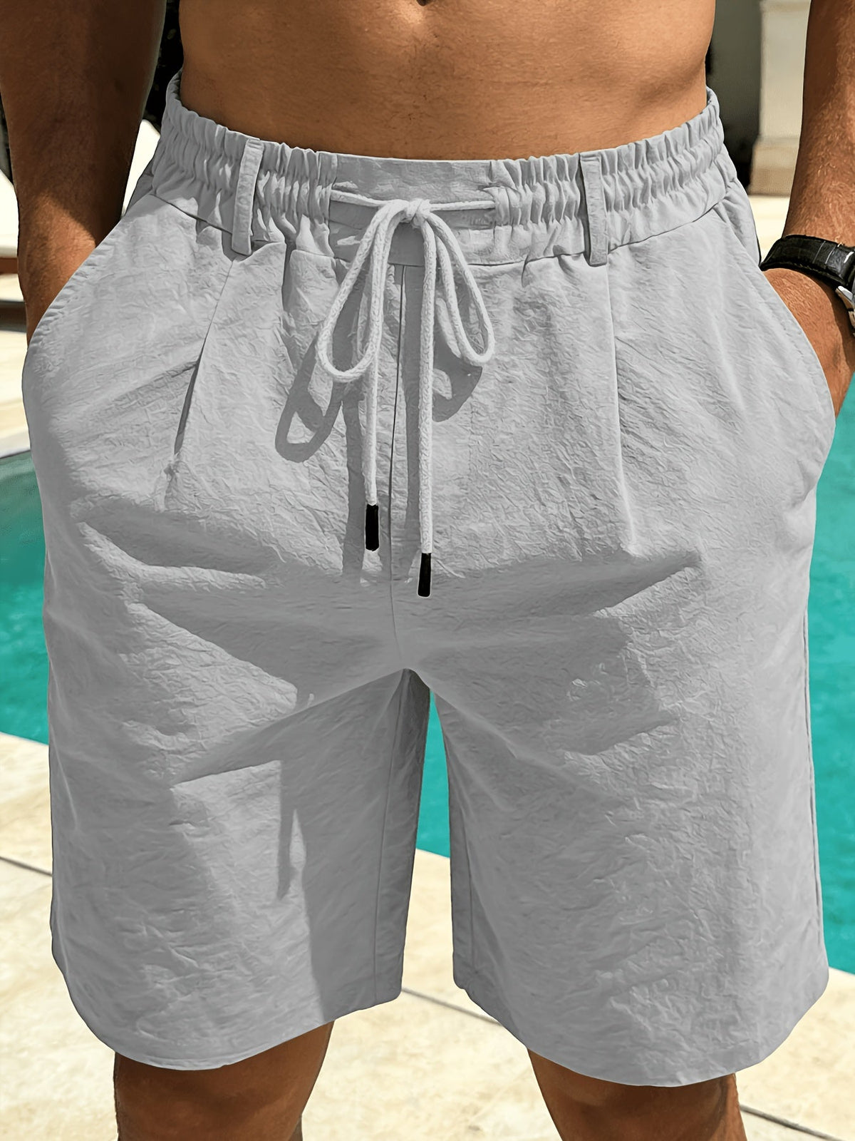 Men's Board Shorts | Relaxed Fit Drawstring Closure Side Pockets