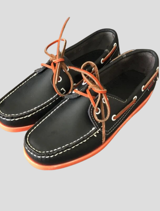 Men's Boat Shoe | Lace-Up Moc Rounded Toe Rubber Sole