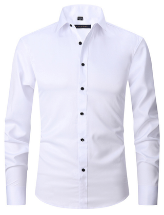 Men's Worker Shirt | Spread Collar Long Sleeve Button Closure