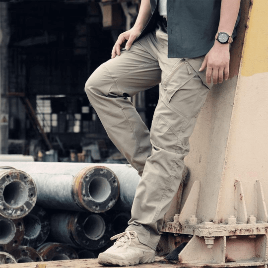 Men's Black Short Cargo Pants | Relaxed Fit Multi-Pocket Durable
