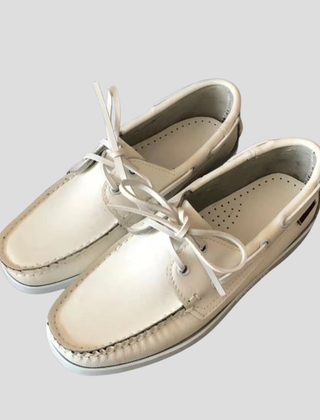 Men's Boat Shoe | Lace-Up Moc Rounded Toe Rubber Sole