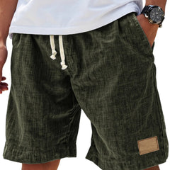 Men's Linen Shorts | Relaxed Fit Drawstring Denim