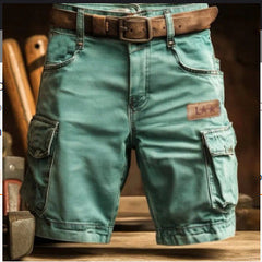 Men's Cargo Shorts | Denim Cargo Pockets Belt