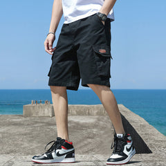 Men's Shorts | Cargo Pockets Elastic Waist Short Length